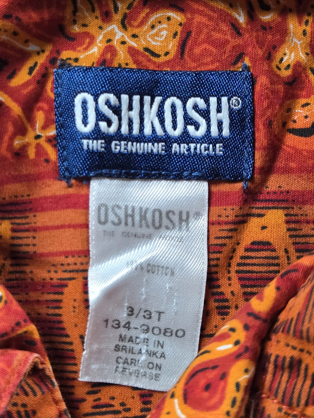 OshKosh B'gosh Red & Orange Floral Button-Down Shirt
